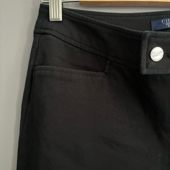 Chaps Size 4 Petite Black Cotton Ankle Pants - Picture 4 of 10